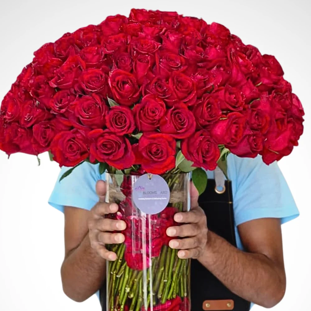 Heartbeats & Hugs - 150 Red Rose