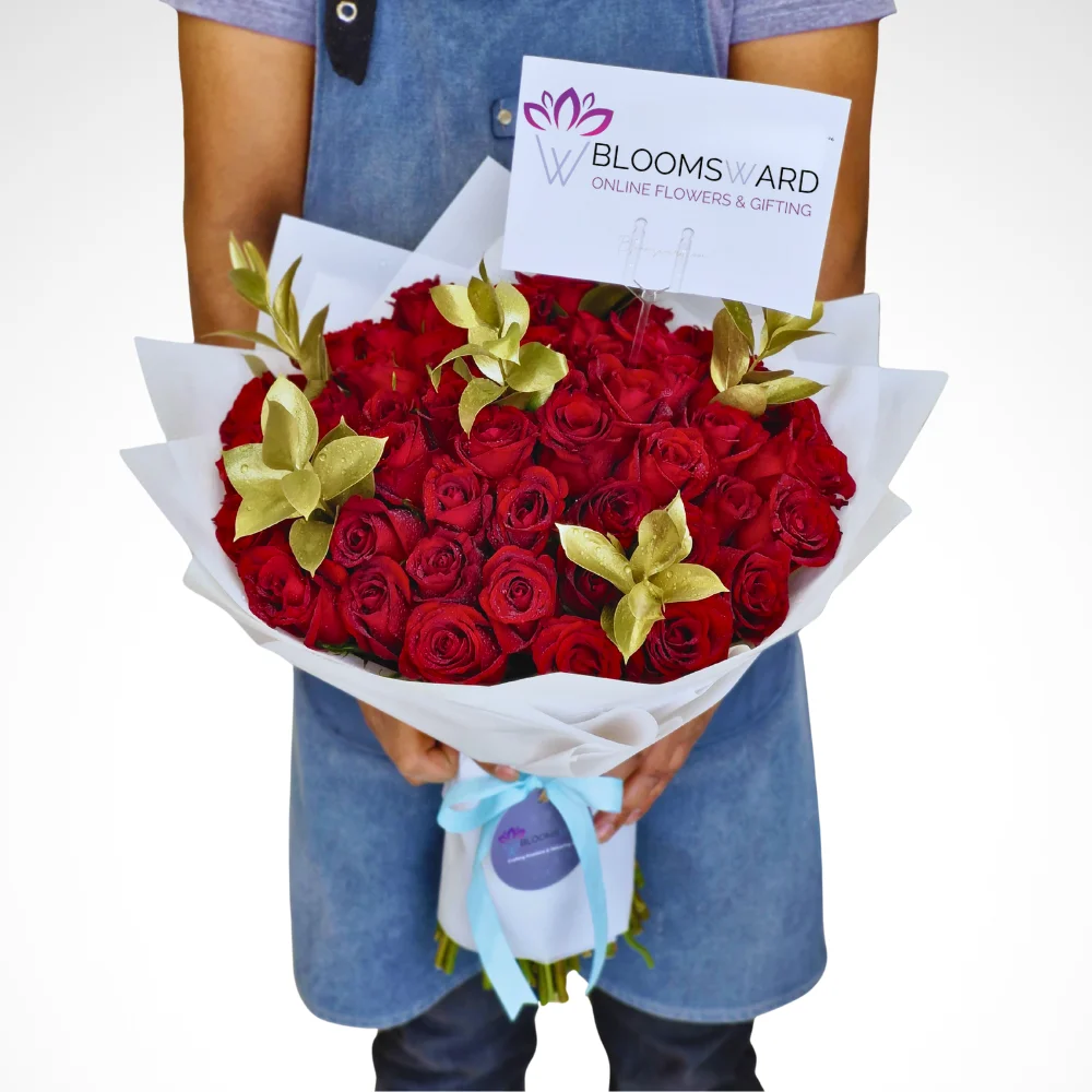 Be Mine! - 50 Red Rose